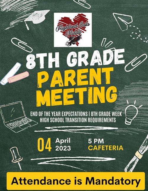 8TH GRADE PARENT MEETING